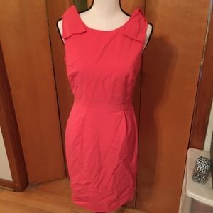 Jcrew pink dress with bow detail. Size 2.